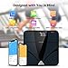 Letsfit Bluetooth Body Fat Scale, Smart Wireless Digital Bathroom Weight Scale, Large Backlit Display Free Smartphone App, Body Composition Analyzer Weight Body Fat BMI Muscle Bone Water Weight