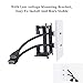HDMI Wall Plate New Rear Connector Design with Mounting Bracket Easy to Install Built-in Flexible Hi-Speed HDMI 2.0 Version Supports 4K, 3D, ARC, Dual Port White (HDMI Wall Plate-2k)