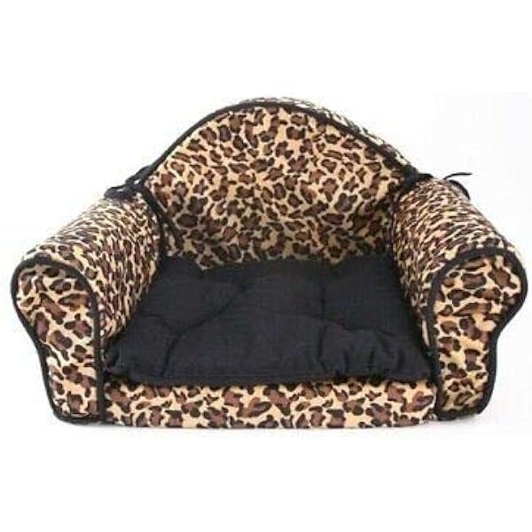leopard print cat bed