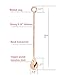 Copper mixing spoons set of 2 - copper plated stainless steel bar spoons with elegant ring on top. - Copper stirring spoon for Moscow mules