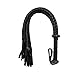 KODORIA Catwoman Whip Leather Whip Harness Handle Whip for Party Cosplay Accessories -Black
