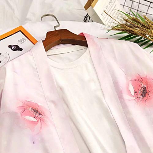 Men Japanese Yukata Coat Kimono Outwear Vintage Casual Top Black Dragon