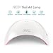 Abody Nail dryer, 24W UV LED Nail Lamp with Sensor & Timer for Fingernail & Toenail, Professional Curing Gels Based Polishes, Pink