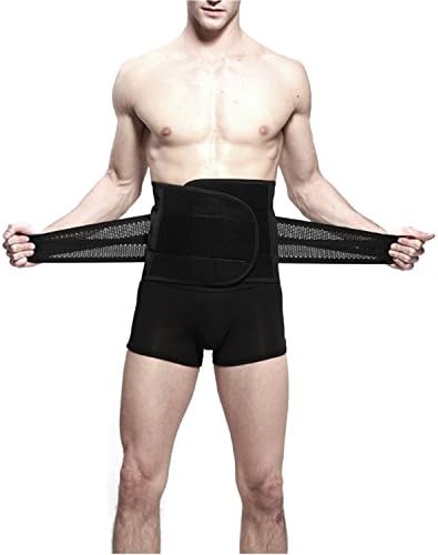 Danibos Waist Trimmer, Adjustable Trim Belt Lose Weight Lower Back & Lumbar Supports, Effortless Waist Slimming for Men and Women in Black