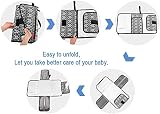 Lekebaby Portable Nappy Changing Mat Grey with Wipe-Pocket & Head Cushion view 7