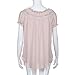 Clearance!!! Pengy Women Boho Loose Lace Chiffon Short Sleeve Blouse Summer T-Shirt Tops (XL, Purple)