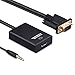 Tendak VGA to HDMI Adapter with Audio Support 1080P and USB Power Video Cable Converter for Laptop Desktop HDTV HD Projector