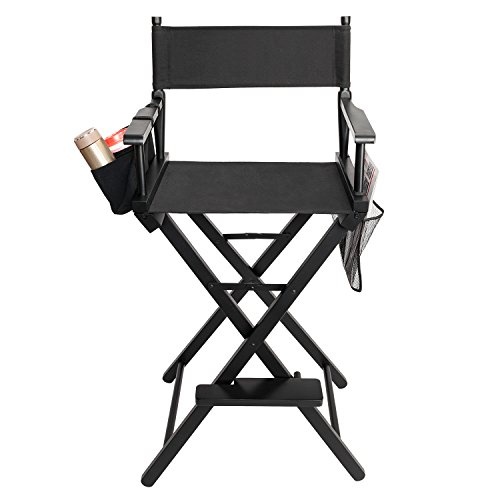 mefeir 31" Tall Folding Directors Artist Makeup Chair,250lbs Capacity