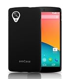 amCase Ultra Slim-Fit Case (Matte Black) for LG Google Nexus 5 (LG-D820) [in Retail Packaging]