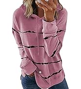 NEYOUQE Womens Color Block Striped Hoodies Pullover/Cardigan Sweatshirts Tops