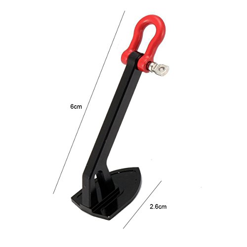 LAFEINA 1/10 Scale Truck Heavy Winch Anchor Decor Tool for RC Rock Crawler Car Tamiya CC01 Axial SCX10 RC4WD D90 D110 Part Accessories - Thumbnail 2