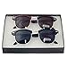 MJ EYEWEAR Vintage Inspired Classic Half Frame Horned Rim Retro Classic Sunglasses (Vintage Set - (Tortoise Gold/Black Silver)