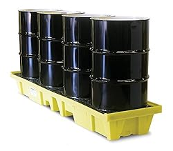 4 Drum in-Line Poly Spill Pallet 3000 with