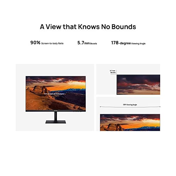 HUAWEI-Display-238-Inch-Monitor-Full-HD-1080P-FullView-Display-72-NTSC-Colour-Gamut-57-mm-Bezels-90-Screen-to-Body-Ratio-178-Viewing-Angle-Low-Blue-Light-Flicker-Free-Black HUAWEI AD80HW Display 24 Inch Monitor Full HD 1080P - Ultra-Slim Bezels with 90% Screen to Body Ratio - Low Blue Light…