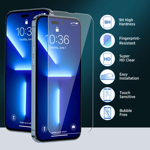 Invoibler 3 Pack Screen Protector Compatible with iPhone 14 Pro Max 6.7\