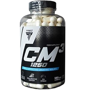 Trec Nutrition -Cm3 1250 -180caps -Creatine Malate for Strength & Increase Muscle Mass!!