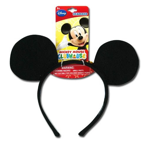 Official Licensed Mickey Classic Ear Shaped Headband with Hangtag by Disney