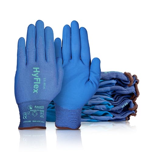 Ansell HyFlex 11-814 AEROFIT Precision Multi-Purpose Gloves, XS, 12 Pairs