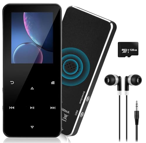 Photo 1 of 144GB MP3 Player with Bluetooth 5.2 Portable Multi-Function Music Player with HD Speaker,FM Radio, Voice Recorder, E-Book Slim Design Metal Shell (Earphones Included)