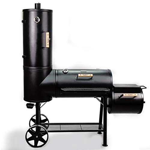 TAINO Chief 130kg Smoker BBQ Räucherofen Holzkohle Grill inkl. 3er Set Gussroste