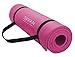 Sivan Health and Fitness 1/2-InchExtra Thick 71-Inch Long NBR Comfort Foam Yoga Mat for Exercise, Yoga, and Pilates (Pink)