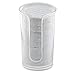 mDesign Small Plastic Cosmetic Pad Dispenser - Compact Storage Holder for Astringent Wipes on Bathroom Vanity Countertops, Cotton Rounds Included - Lumiere Collection - Clear