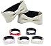 Lucktao 5 pairs Detachable PU Bow Shoe Straps Shoes Laces Band Belts for Holding Loose High Heel