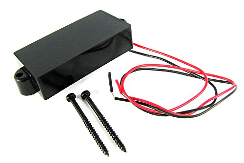 Cigar Box Guitar Parts: 4-Pole Black Enclosed Single-Coil Magnetic Pickup