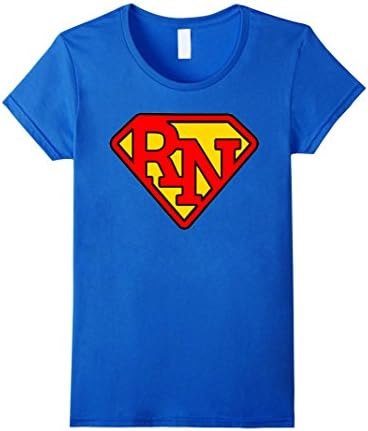 Super Nurse RN T Shirt - Female Medium - Royal Blue