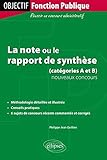 La note ou le rapport de synthèse (Objectif fonction publique) by