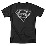 Superman Urban Camo Shield Short Sleeve Mens Shirt
