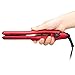 Wazor Professional Ionic Hair Straightener 1 Inch 2 in 1 Ceramic Tourmaline Plates with Temp Settings and Auto Shutoff Red