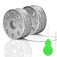 KOOKYE Conductive Thread 2 Bobbins 65ft/20m 30 Ω/m Smooth Sewable for Arduino Lilypad with Needle Threader