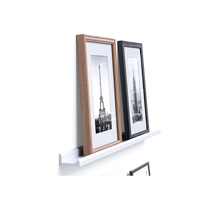 Wallniture Boston Contemporary Floating Wall Shelf Picture Ledge for