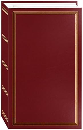 TSVP BURGANDY photo album 500 pocket for 4"X6" photos 3-ring