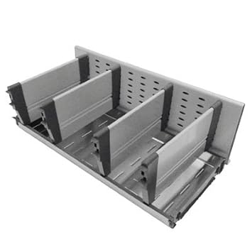 Colonne de cuisine 3 étages bois et métal avec tiroir et range bouteille