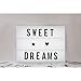 Light up Box Sign with Letters - A4 Size DIY Decorative Cinema Symbols Numbers, Fun Message Board Photo Prop for Christmas New Year Valentines Day Graduation Teen Girls Birthday Room Decoration Gifts