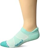 Feetures! Men's Elite Max Cushion No Show Tab, Mint + Capri, Small