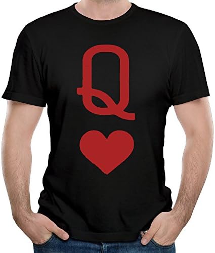 Queen Of Hearts Playing Card Man Short Sleeve T-shirt Tee Shirt L