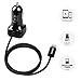 Inateck AL2011B-US 33W 2-Port USB Car Charger with Built in Lightning Cable for iPhone, iPad, Samsung Galaxy S6 + 4 feet Micro USB Charging Cable - Black