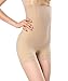 KSKshape Hi-waist Shapewear Tummy Control Body Shaper Seamless Thigh Slimming Boyshort for women,Beige,Tag M/L1=Size Chart S(Fits Waist 24-27inch)