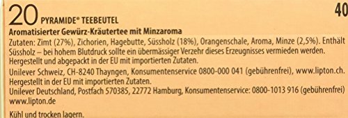 Lipton Kräutertee (für einen orientalischen Teegenuss Marokkanische Minze aus nachhaltigem Anbau) 20 Pyramidenbeutel 1… – Bild 7