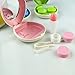 Polytree Egg Design Travel Contact Lens Case Box Set Cleaning Holder Soak Storage (Pink)
