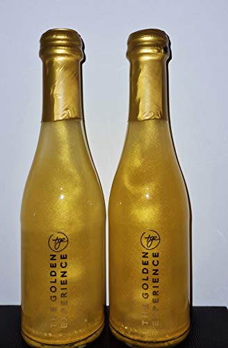 TGE -"Gold Sekt" - 4er Piccolo Set ! The Golden Experience ! Original & Rarität! Für Champagner- und Sekt Liebhaber als Lifestyle Getränk mit 23 Karat Goldplättchen, Blattgoldflocken und Goldstaub. – Bild 3