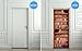 Wall Door STICKER books shelfs bookcase library , mural, decole, film 30x79
