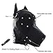Leather Bondage Fetish Dog Mask, Black Full Face Blindfold Breathable Restraint Head Hood, Sex Toys, for Unisex Adults Couples, BDSM/LGBT Cosplay Mask (Style 3(Dog Mask))thumb 1