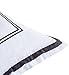 Mellanni Duvet Cover Set Hotel Collection - Double Brushed Microfiber 1800 Bedding - Wrinkle, Fade, Stain Resistant - Hypoallergenic - 3 Piece (Full / Queen, Hotel White With Gray Embroidery)