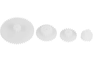 Walfront 19pcs Plastic Gears Kits Motor Gear Set Assembly Gear Assortment Accessories Set for Robot Toy Automobile Motor Car Robot DIY Kits ﻿
