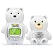 VTech DM226 Teddy Bear Audio Baby Monitor Camera with up to 1,000 ft of Range, Vibrating Sound-Alert, Talk-Back Intercom, Digitized Transmission & Night Light