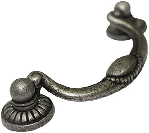JC Handle Antique Pewter Metal 70 mm Drop Pulls Cabinet Drawer Handle Hardware WQE6255